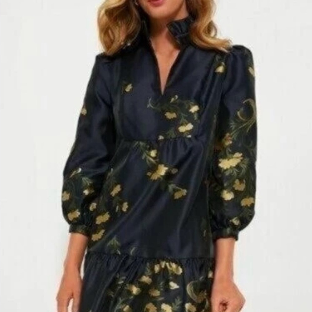 Tuckernuck Black and Gold Long Sleeve Dress-NWT